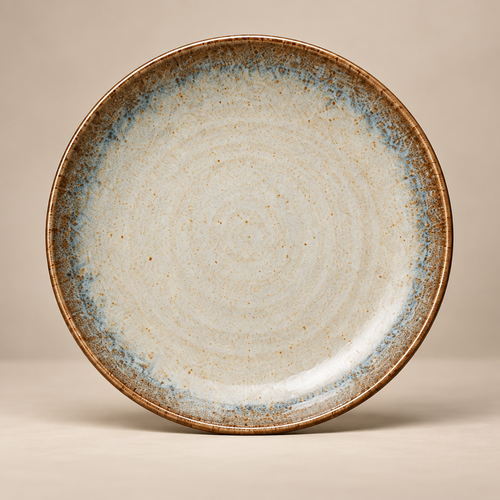 Zorvqalo™ Hand-Glazed Ceramic Dinner Plate image 2