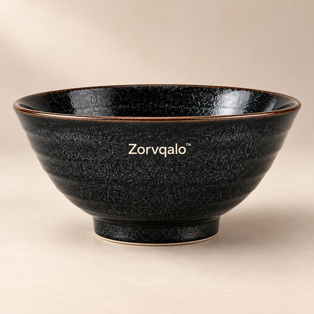 Zorvqalo™ Japanese Ceramic Ramen Bowl image 2