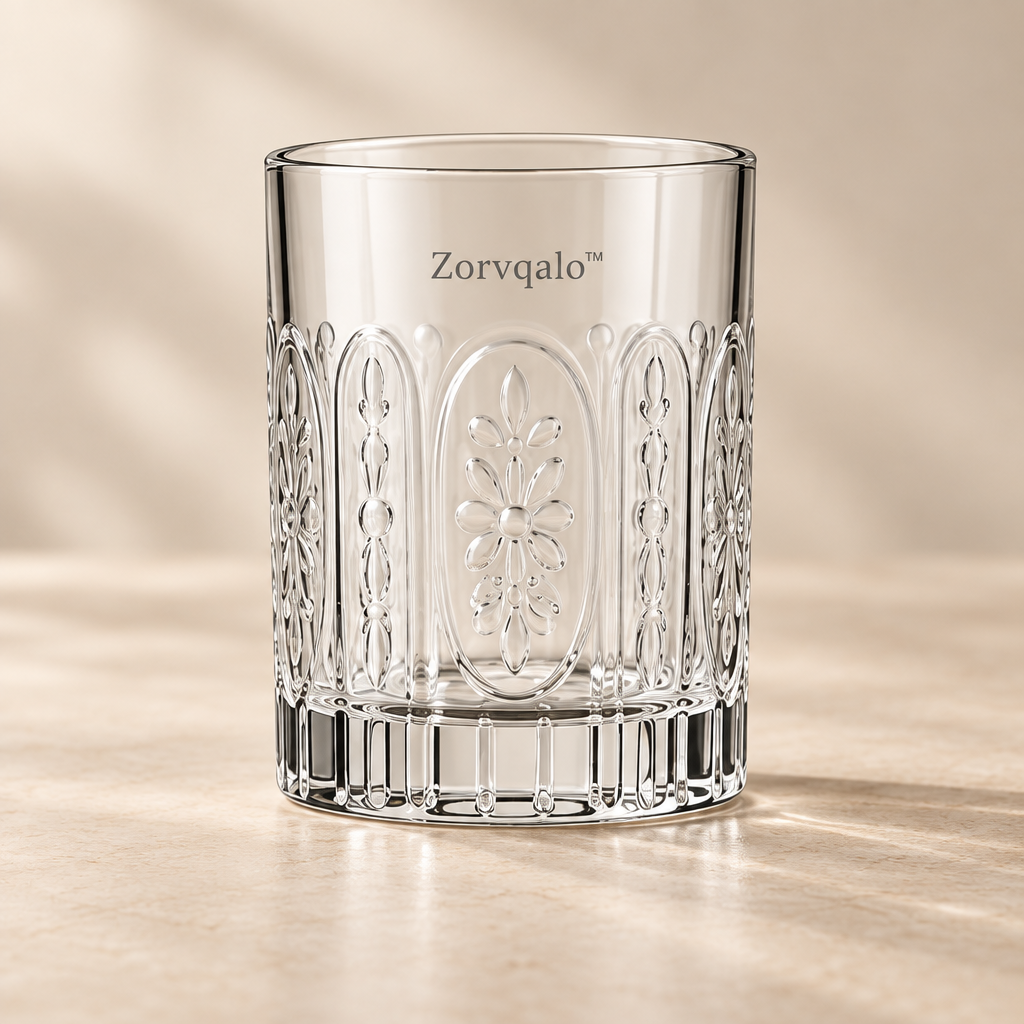 Zorvqalo™ Vintage Embossed Glass Tumbler image 2