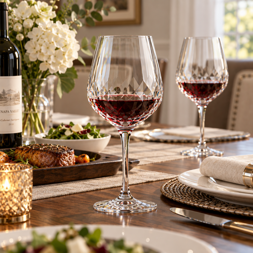 Zorvqalo™ Crystal Stemmed Wine Glass image 4