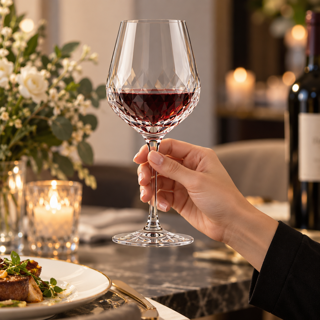 Zorvqalo™ Crystal Stemmed Wine Glass image 5