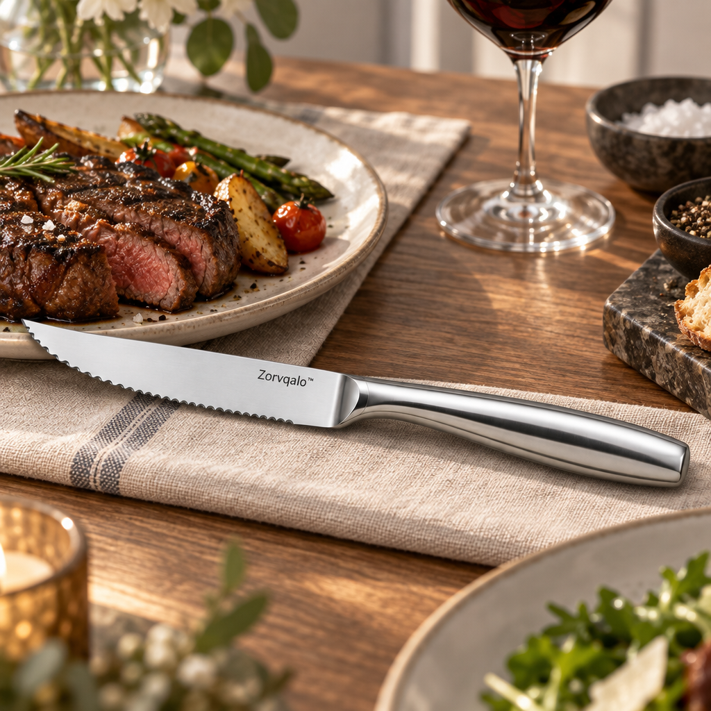Zorvqalo™ Stainless Steel Steak Knife image 1