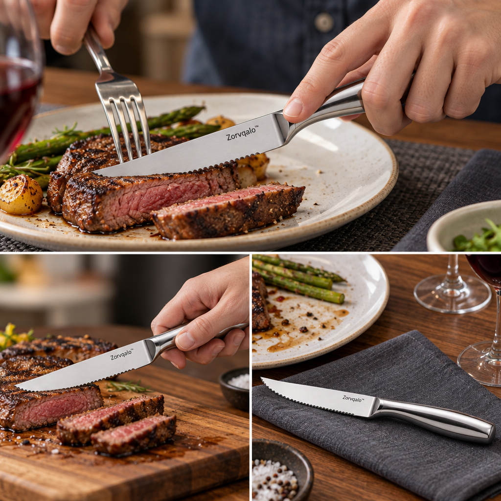 Zorvqalo™ Stainless Steel Steak Knife image 5
