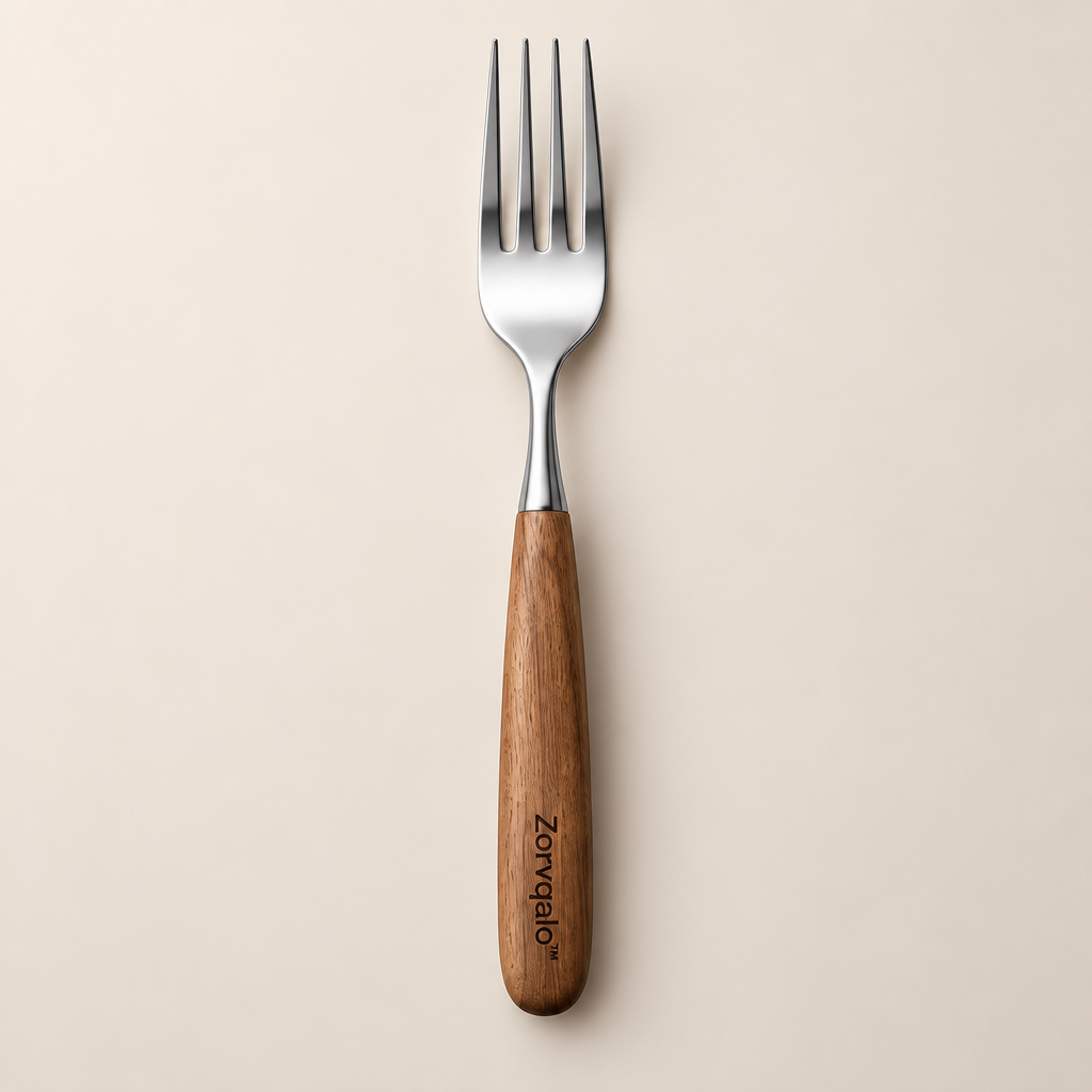 Zorvqalo™ Handcrafted Wooden-Handle Dinner Fork image 2