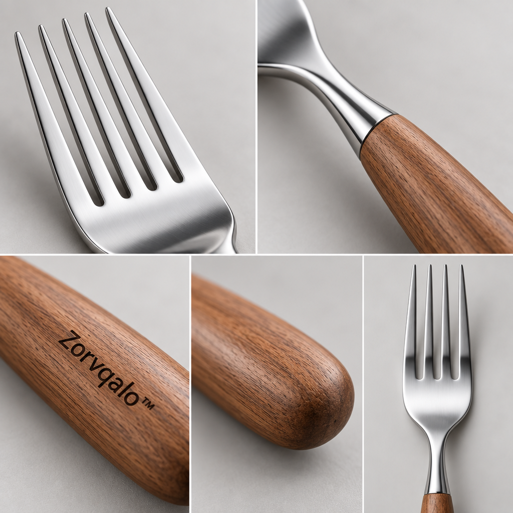 Zorvqalo™ Handcrafted Wooden-Handle Dinner Fork image 3