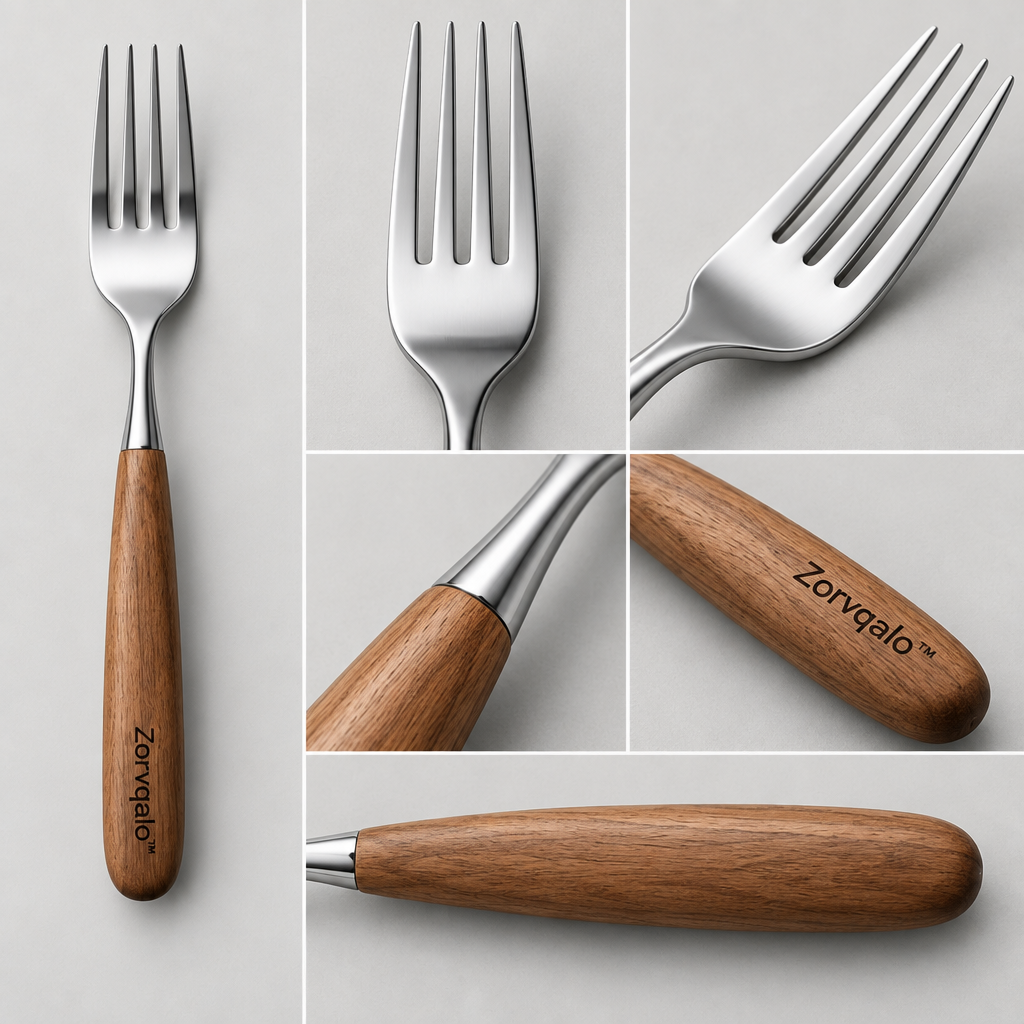 Zorvqalo™ Handcrafted Wooden-Handle Dinner Fork image 6